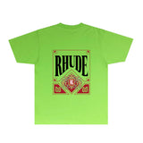 Rhude T Shirts Printed Trendy Pure Cotton