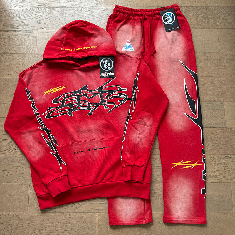 Hellstar Hoodie And Pants Two-Piece Set