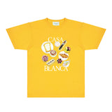 Casablanca T Shirts Fashion Print Street