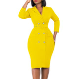 Women Dress Solid Color plus Size Dress