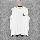 Amiri tank top small spider letter horizontal stripprinting