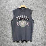 Amiri tank top lion medal printing