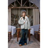 Unisex Coat University Style Plush Cotton Jacket Reversible Coat