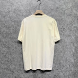 Amiri t shirts flame gold letterprinting short sleeves