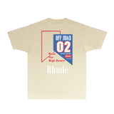 Rhude T Shirts Printed Trendy Pure Cotton