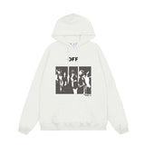 OFF WHITE Hoodie Trendy Street Style Personalized Cotton