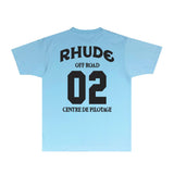 Rhude T Shirts Printed Trendy Pure Cotton