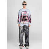Mens Long Sleeve Shirt Saint Michael Loose Long Sleeve Shirt
