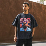 Mens Vintage T-Shirt Printed Short Sleeve T-Shirt