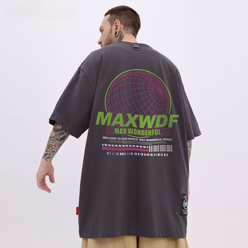 Men T-Shirt Oversize All-Match Loose
