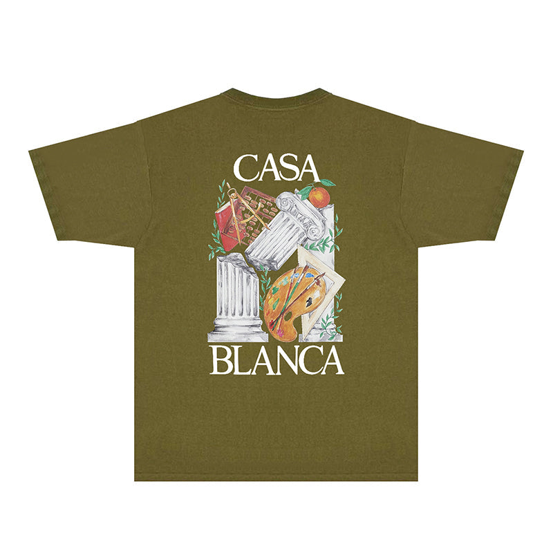 Casablanca T Shirts Fashion Print Street