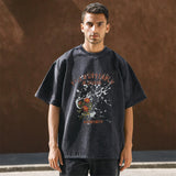 Mens Vintage T Shirt Short Sleeve T-Shirt Men's and Women's