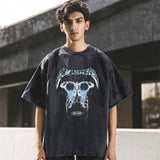 Mens Vintage T Shirt Men's and Women's Summer Short Sleeves