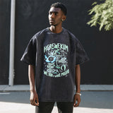 Mens Vintage T-Shirt Retro Short Sleeve T-Shirt