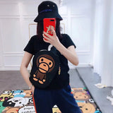 Baby milo children crossbody bag children oblique span parent-child leisure shoulder breast bag fried