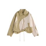 Unisex Pu Jacket Stitching PU Leather Motorcycle Jacket