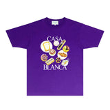 Casablanca T Shirts Fashion Print Street