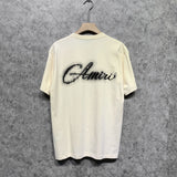 Amiri t shirts gypsophila printing short sleeve