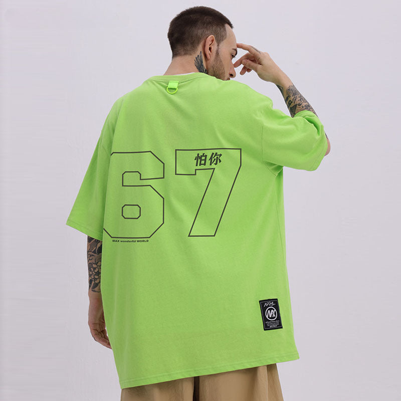 Men T-shirt Fun Printing Oversize All-Matching