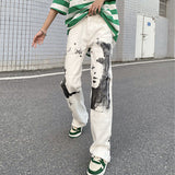 Cargo Pants Graffiti Printing Loose Vibe