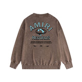 Amiri Distressed Sweatshirt Printed Trendy Pure Cotton