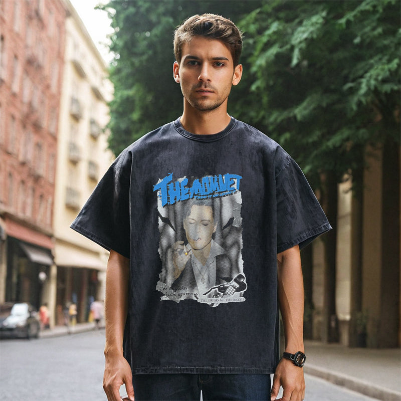 Mens Vintage T Shirt Short Sleeve T-Shirt Men