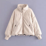 Women Cotton Coat Loose and Warm Leather Coat