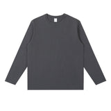 Pure Cotton Round Neck Long-sleeved T-shirt