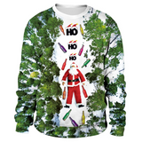 Black Christmas Sweater Winter Christmas 3D Printing Casual Loose Sweatshirt