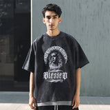 Mens Vintage T Shirt Short Sleeve T-Shirt Men's and Women's