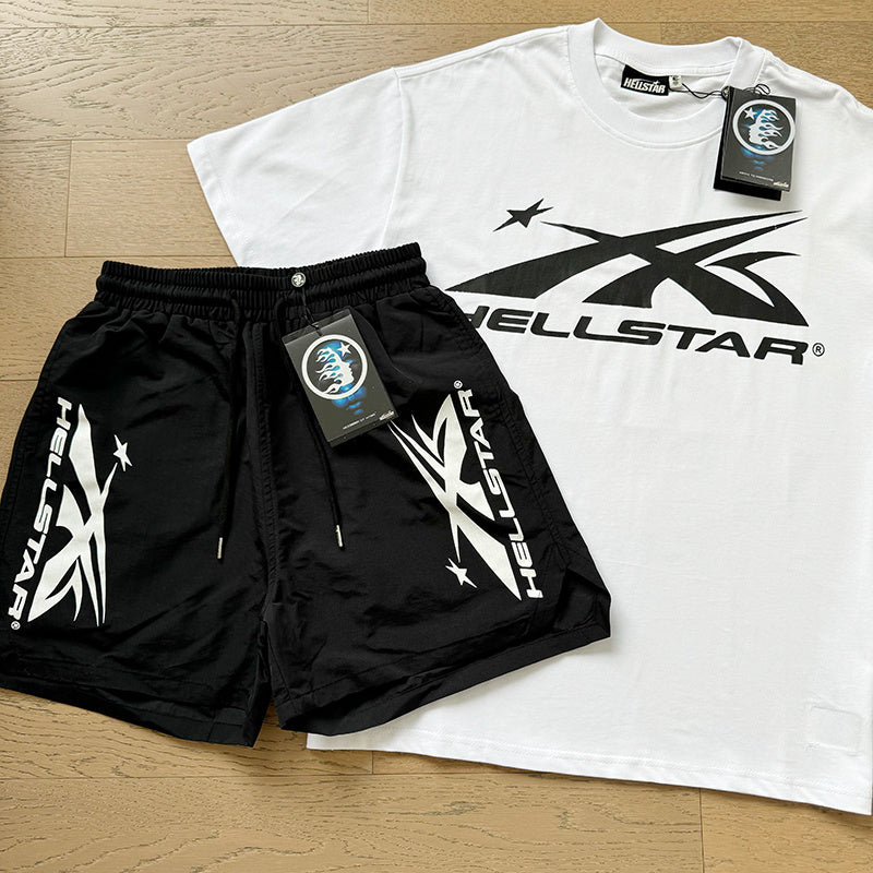 Hellstar T-Shirt And Shorts Two-Piece Set