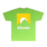 Rhude T Shirts Printed Trendy Pure Cotton