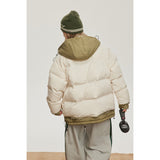 Unisex Coat Fake Two-Piece Winter Splicing Coat