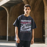 Mens Vintage T Shirt Short Sleeve T-Shirt Men Hip Hop