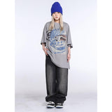 Unisex T-Shirts Saint Michael VINTAGE Masked Head Print Loose T-Shirt