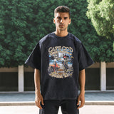 Mens Vintage T Shirt Short Sleeve T-Shirt Men's Top