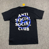 Anti Social Club T Shirt Short Sleeve Letter Print T-shirt Men and Women Loose