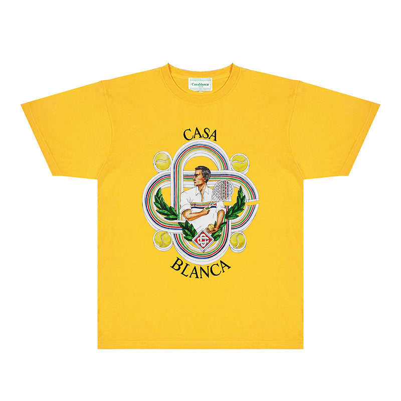 Casablanca T Shirts Fashion Print Street