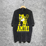 Amiri washed t-shirt tiger short sleeve