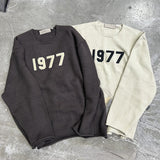 Fear of God Essentials 1977 Knit Hoodie round Neck Sweater Loose Large Size Men and Women
