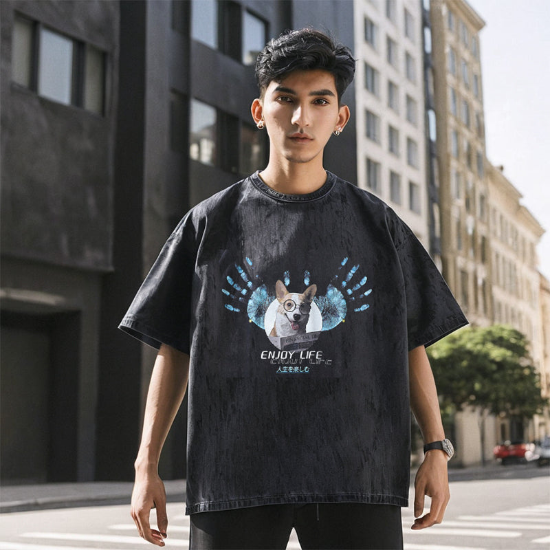 Mens Vintage T Shirt High Street Vintage Sleeve