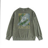 Amiri Distressed Sweatshirt Printed Trendy Pure Cotton