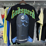 Godspeed T Shirts Masked Man Printed Cotton Crew Neck Short Sleeve Men and Women
