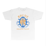Rhude T Shirts Printed Trendy Pure Cotton