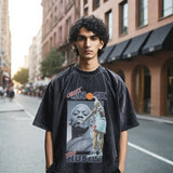 Men's Vintage T-Shirt Retro Short Sleeve Men's Loose T-Shirt