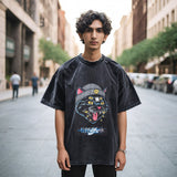 Mens Vintage T Shirt Short Sleeve T-Shirt Men's Loose