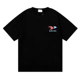Rhude T Shirt Hip Hop Men's and Women's Same Loose Casual Simple