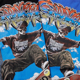 Godspeed T Shirts Urban Skateboard Skull Junior Print Cotton Casual Short Sleeve Men and Women