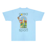 Casablanca T Shirts Fashion Print Street