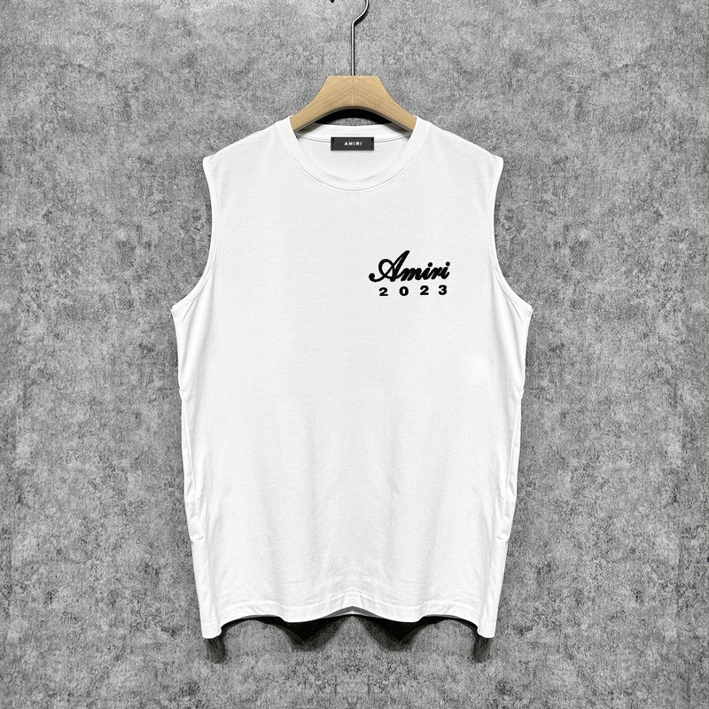 Amiri tank top giant rabbit printing